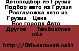 Автоподбор из Грузии.Подбор авто из Грузии.Растаможка авто из Грузии › Цена ­ 25 000 - Все города Авто » Другое   . Тамбовская обл.